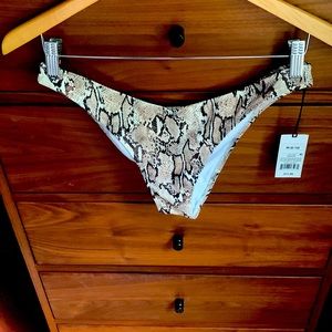 NWT Shade & Shore snake print bikini bottoms